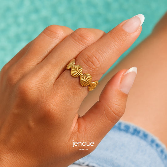 Ring Muschelring verstellbar "Malia"