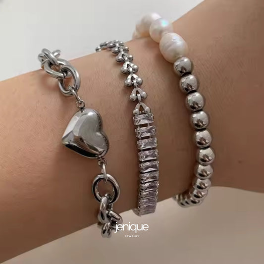 Armband Perlen-Armband "Lina" mit Süßwasserperlen