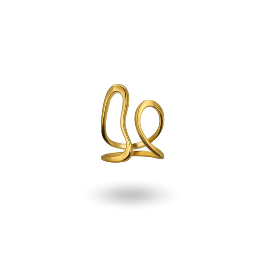 Statement Retro Ring "Solea"