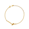 Armband Kugelkettchen Knoten "Aurélie"