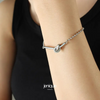 Armband Kugelkettchen Knoten "Aurélie"