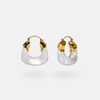 Ohrring transparent Retro Hoops "Velora"