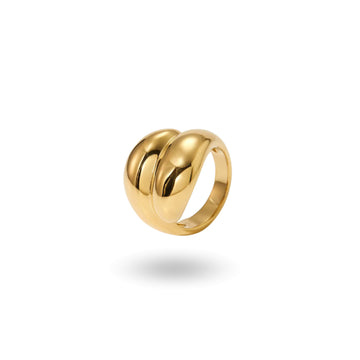 Double Chunky Knoten Ring "Selene"
