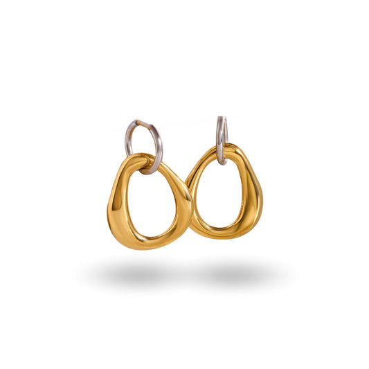 Ohrring Bicolor Silber & Gold "Amara"