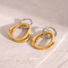 Ohrring Bicolor Silber & Gold "Amara"