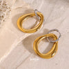 Ohrring Bicolor Silber & Gold "Amara"