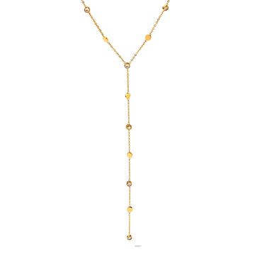 Halskette Y-Kette "Isabella" mit Zirkonia-Steinen